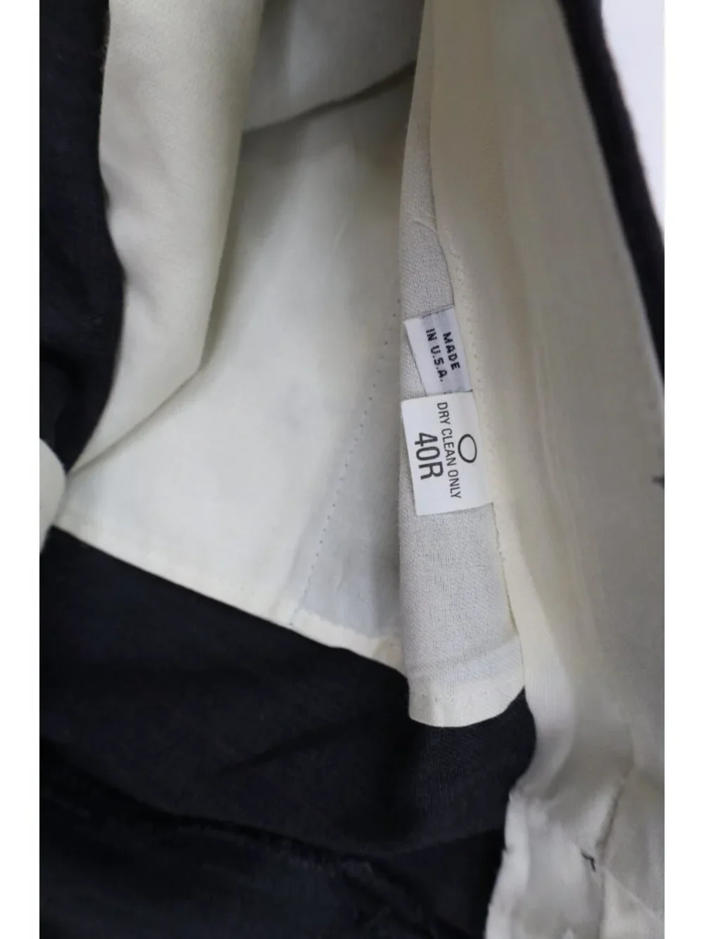 Vtg 90s Streetwear Mens 44L 2 Piece Wool Suit Wedding Striped Wide Leg 40x31 USA